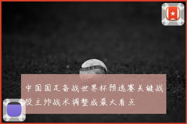 中国国足备战世界杯预选赛关键战役主帅战术调整成最大看点